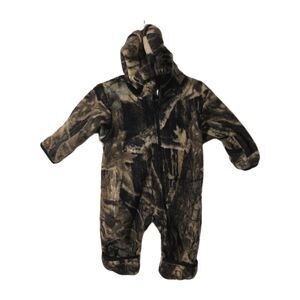 Columbia Camo Fleece One Piece 12 Months Outfit Cute - Fold Over Hands & Feet